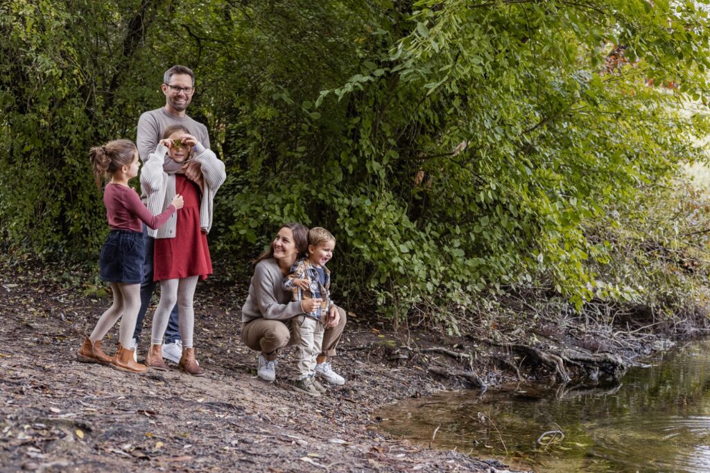 Familie am See